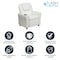 Flash Furniture Kids Recliner, 21-1/2" to 36-1/2" x 27", Upholstery Color: White DG-ULT-KID-WHITE-GG - alternate 8